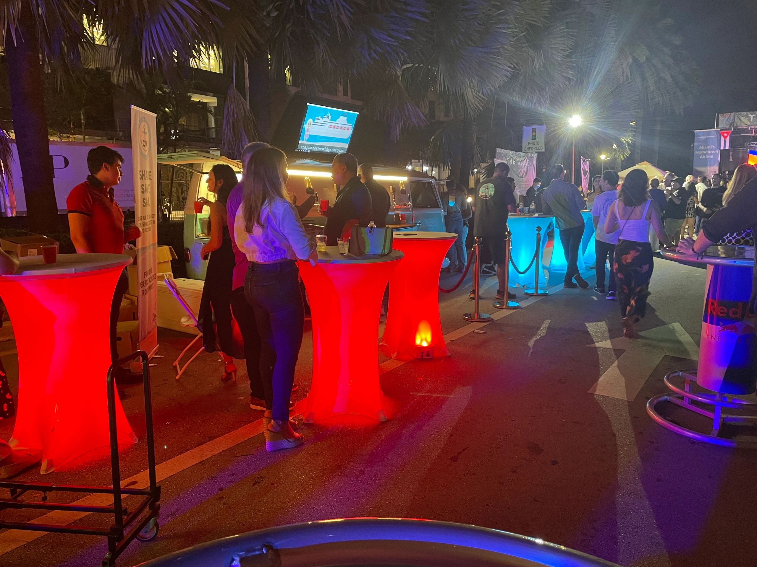 LightUp Cocktail Tables Unlimited Miami Event Rentals